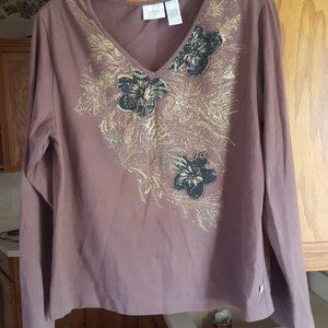 ZENERGY BY CHICOS WOMENS TOP SIZE 2